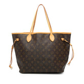 ルイ ヴィトン モノグラム ネヴァーフルMM ショルダ-バッグ トートバッグ M40156 ブラウン PVC レザー レディース LOUIS VUITTON 【中古】